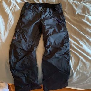 North Face Ski & Snow Pants, Black w/ Purple Logo